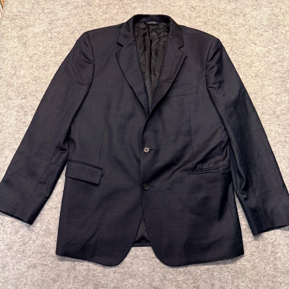 Brooks Brothers Sport Coat Mens 43R (XL) Regent Wool Italian Navy Micro Pattern